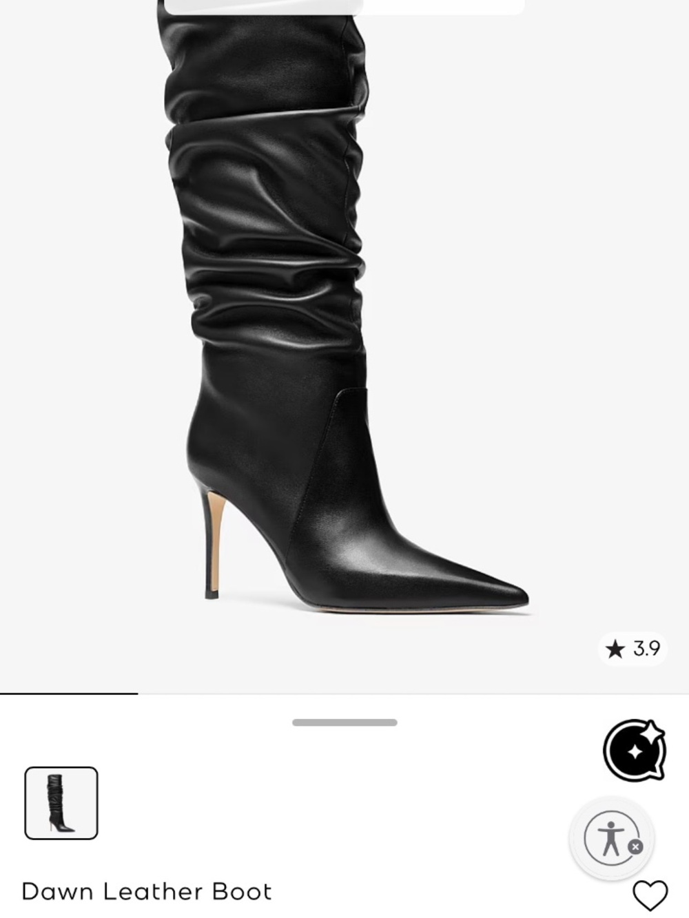 Michael Kors Dawn Leather Boot - Picture 4 of 4